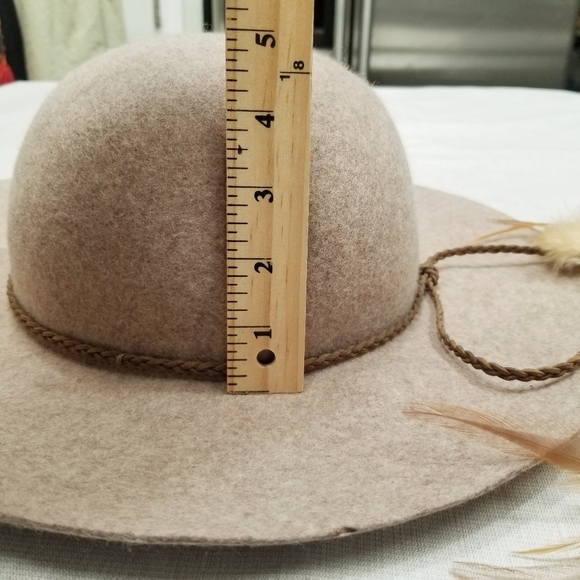 COPY - American Eagle Tan Wool Floppy Boho Hat One Size - Picture 2 of 7
